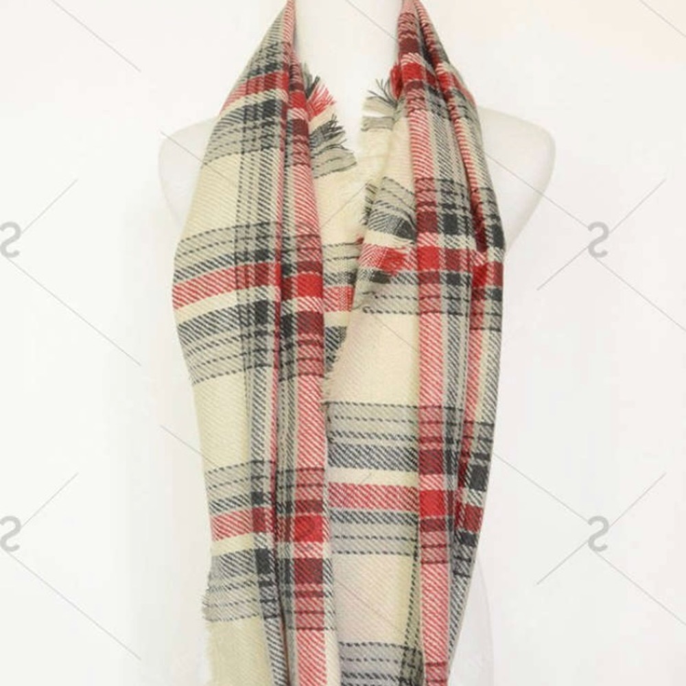 FLASH SALE⚡️Plaid Blanket Scarf - ONLY 1 LEFT - Picture 3 of 4